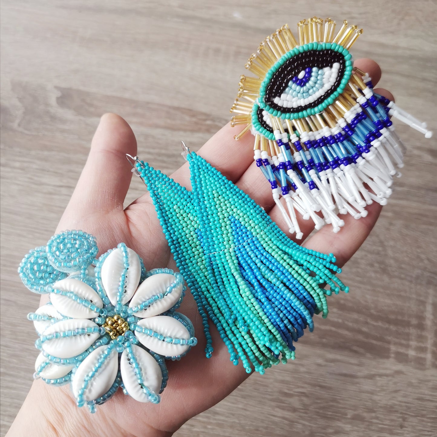 Bohemian long tassel earrings