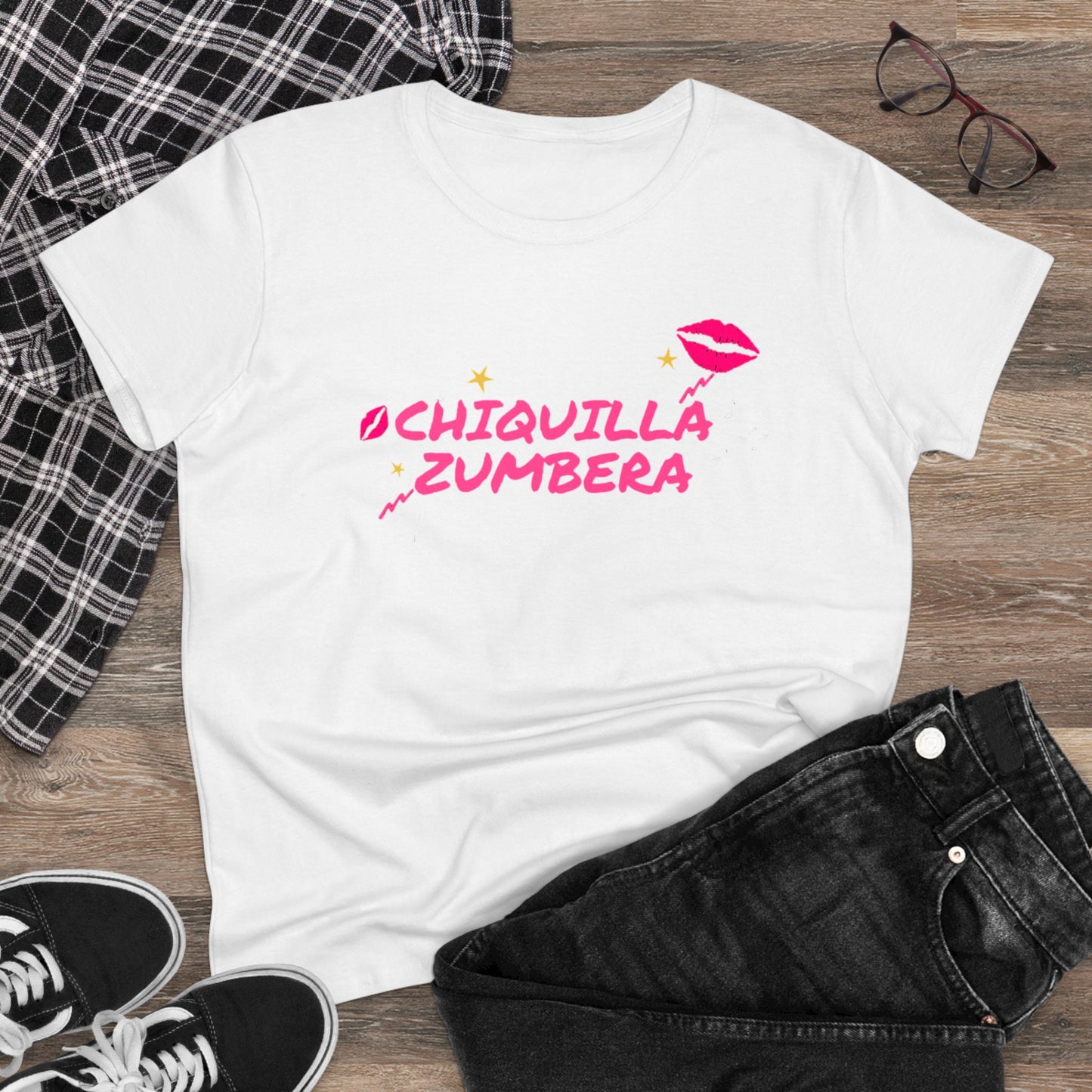Camiseta de algodón de peso medio para mujer Chiquilla Zumbera