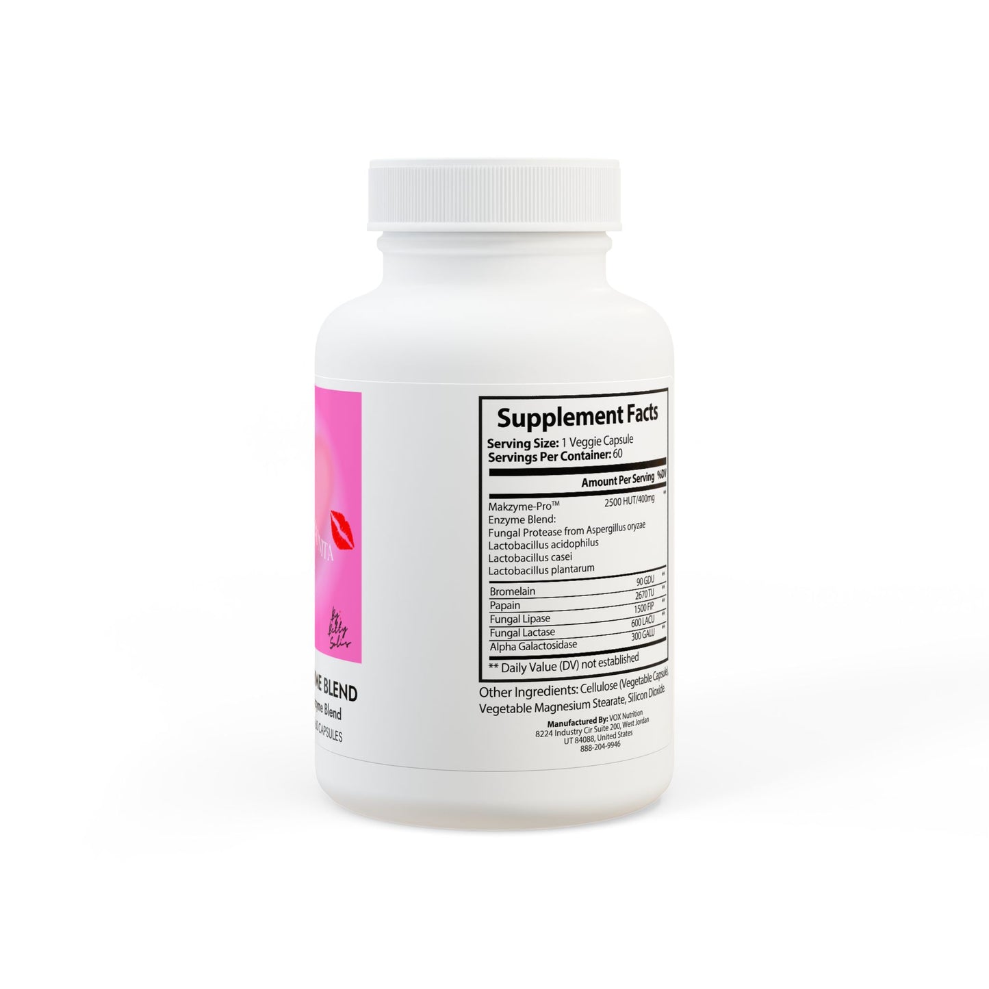 Suplemento de mezcla de enzimas digestivas (60 cápsulas)