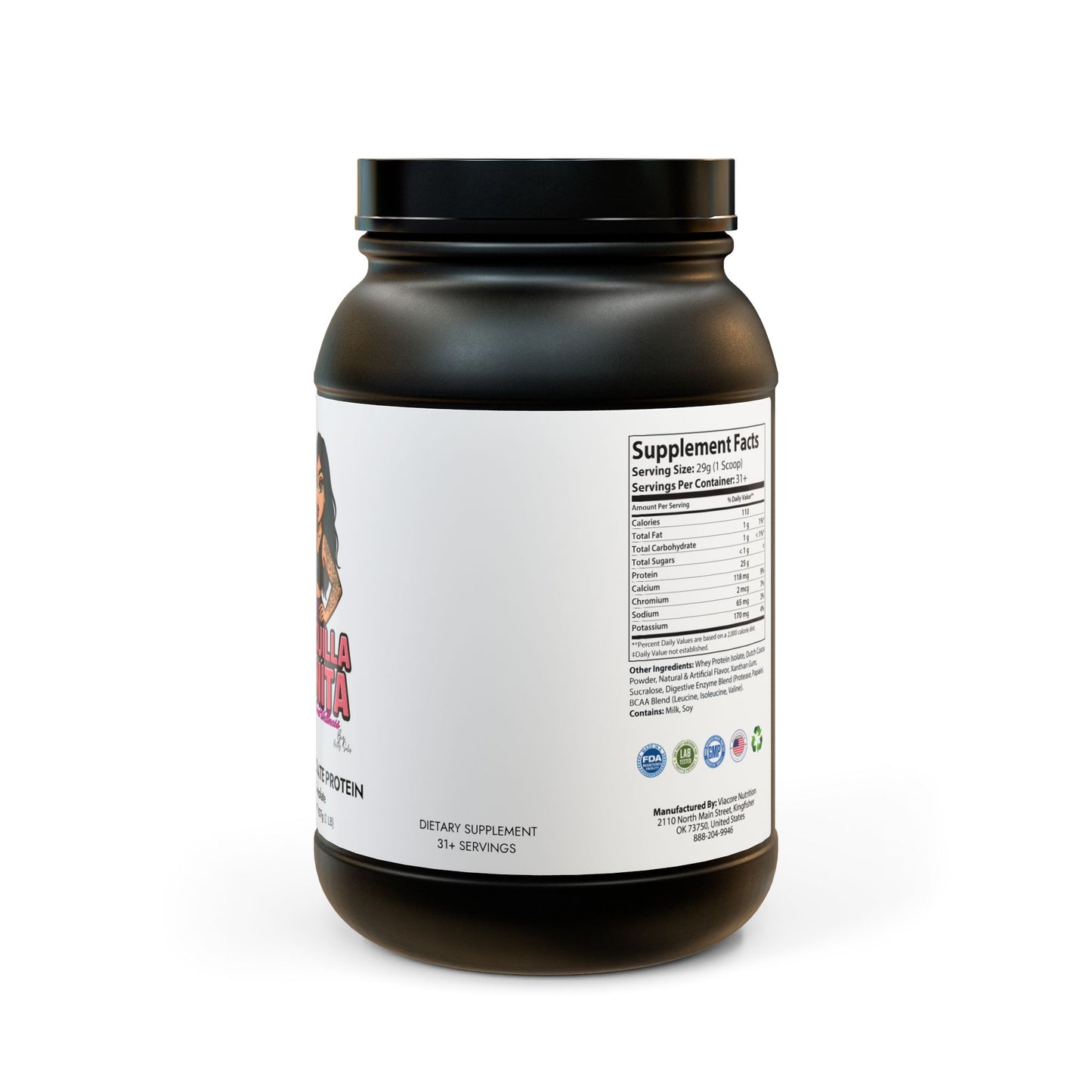 Whey Isolate Protein Supplement (907g, 2lb)