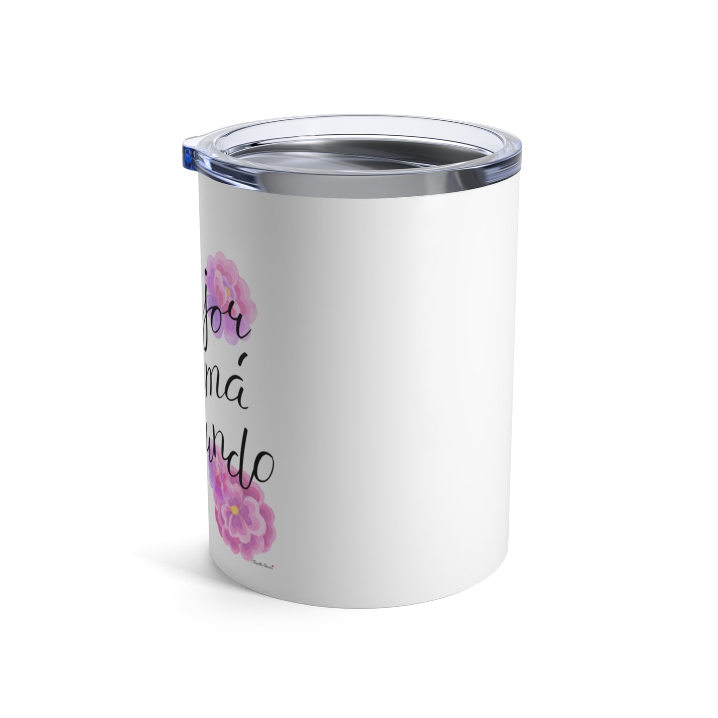 Vaso de 283 ml "Mejor Mamá" | Taza de café con aislamiento floral, ideal para el Día de la Madre, cumpleaños o simplemente porque sí, taza personalizada
