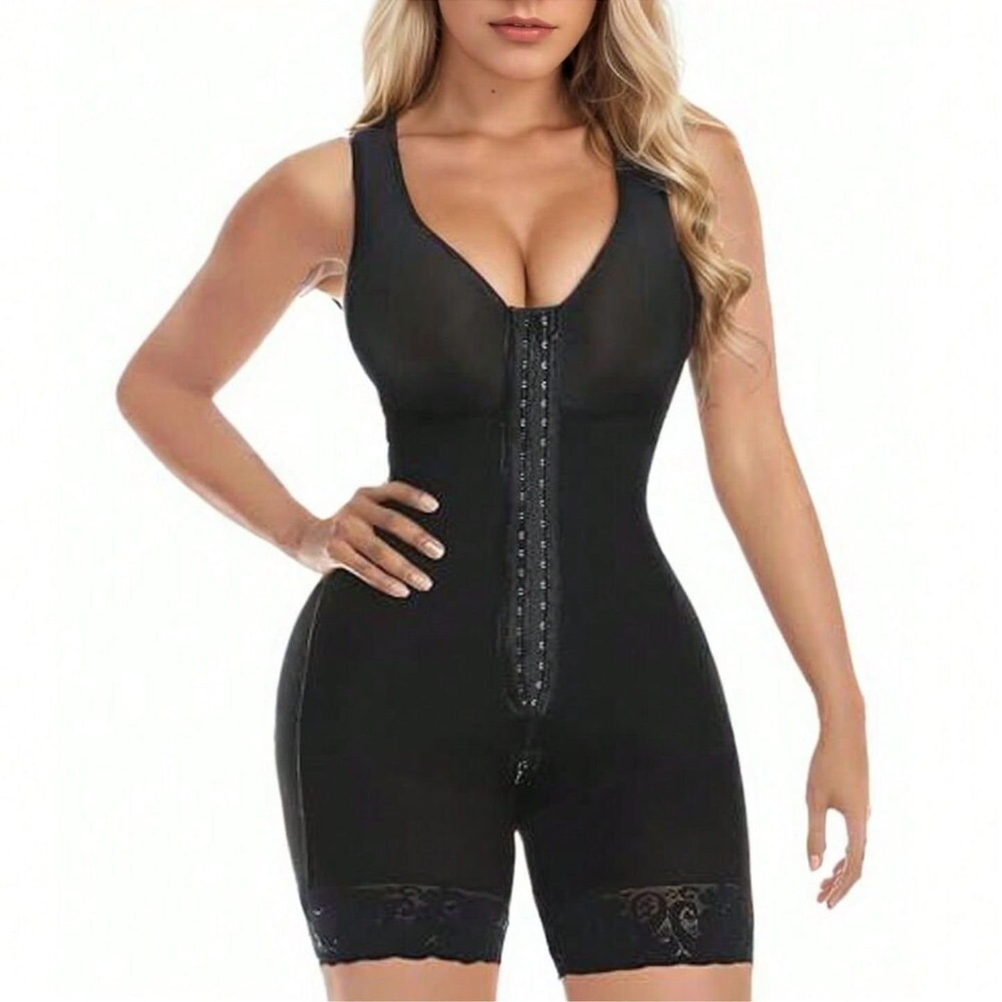 Fajas Colombianas Women's Shapewear, Full Body Sculpting After Abdominal Control, Hip Lifter With Zipper Crotch