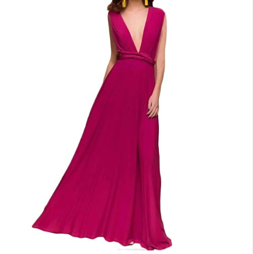 Women's Sexy Long Party Dress Club Floor-Length Summer Backless