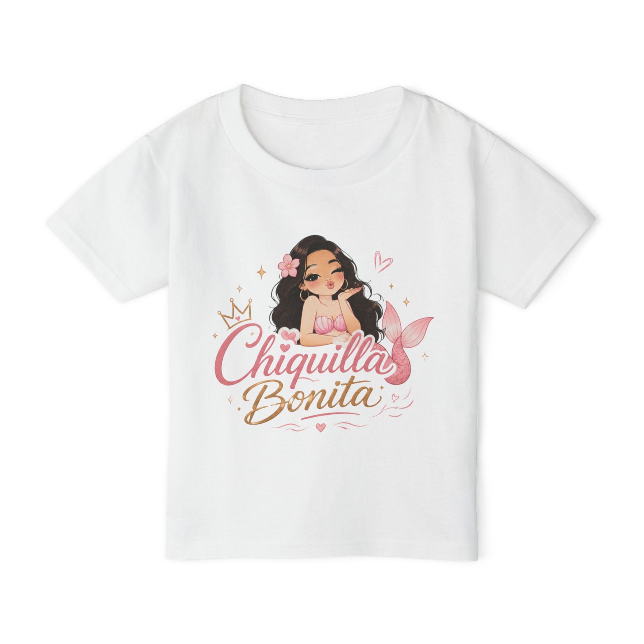 Toddler T‑Shirt — "Chiquilla Bonita" Cute Mermaid Girl Graphic