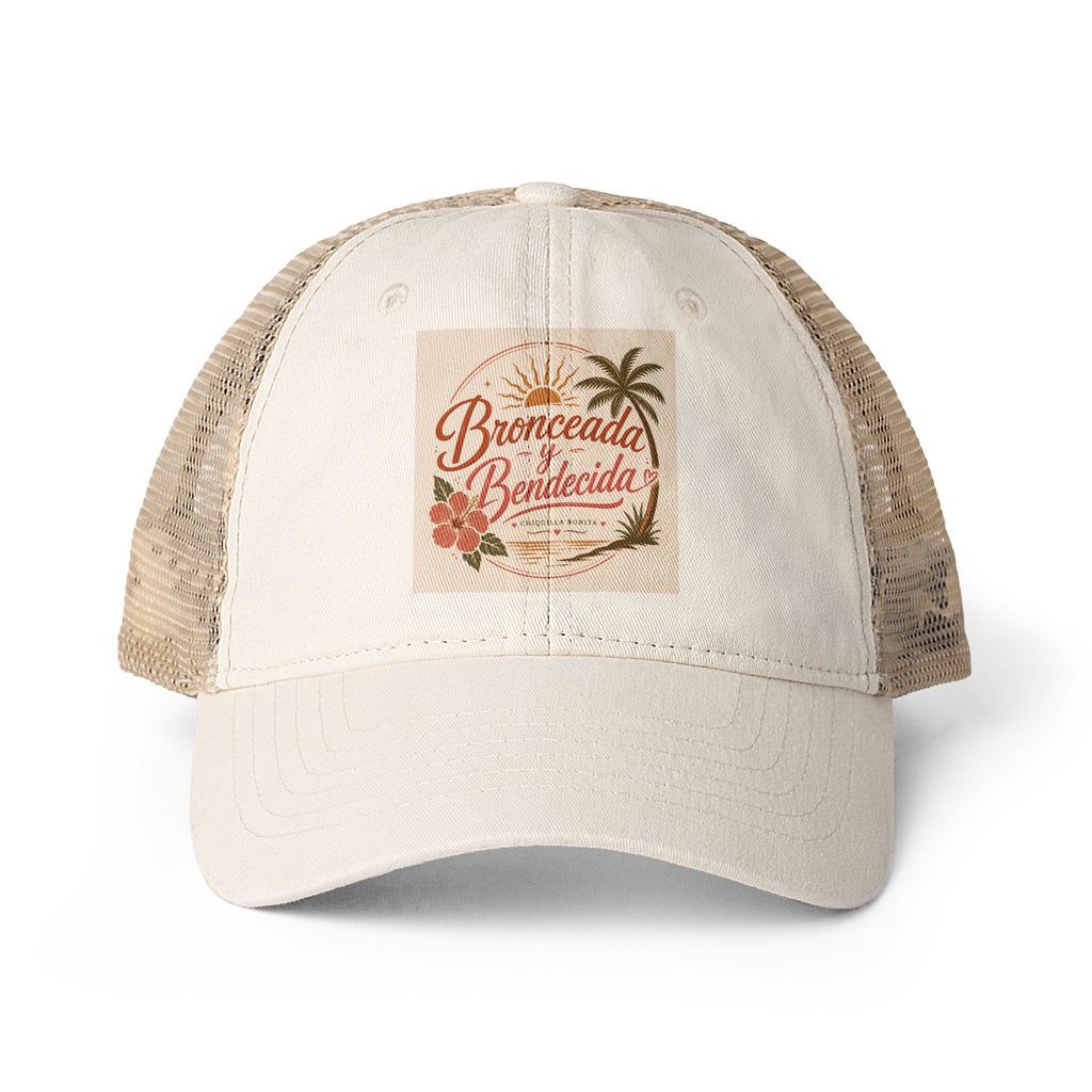 Bronceada y Bendecida Women's Washed Mesh-Back Cap