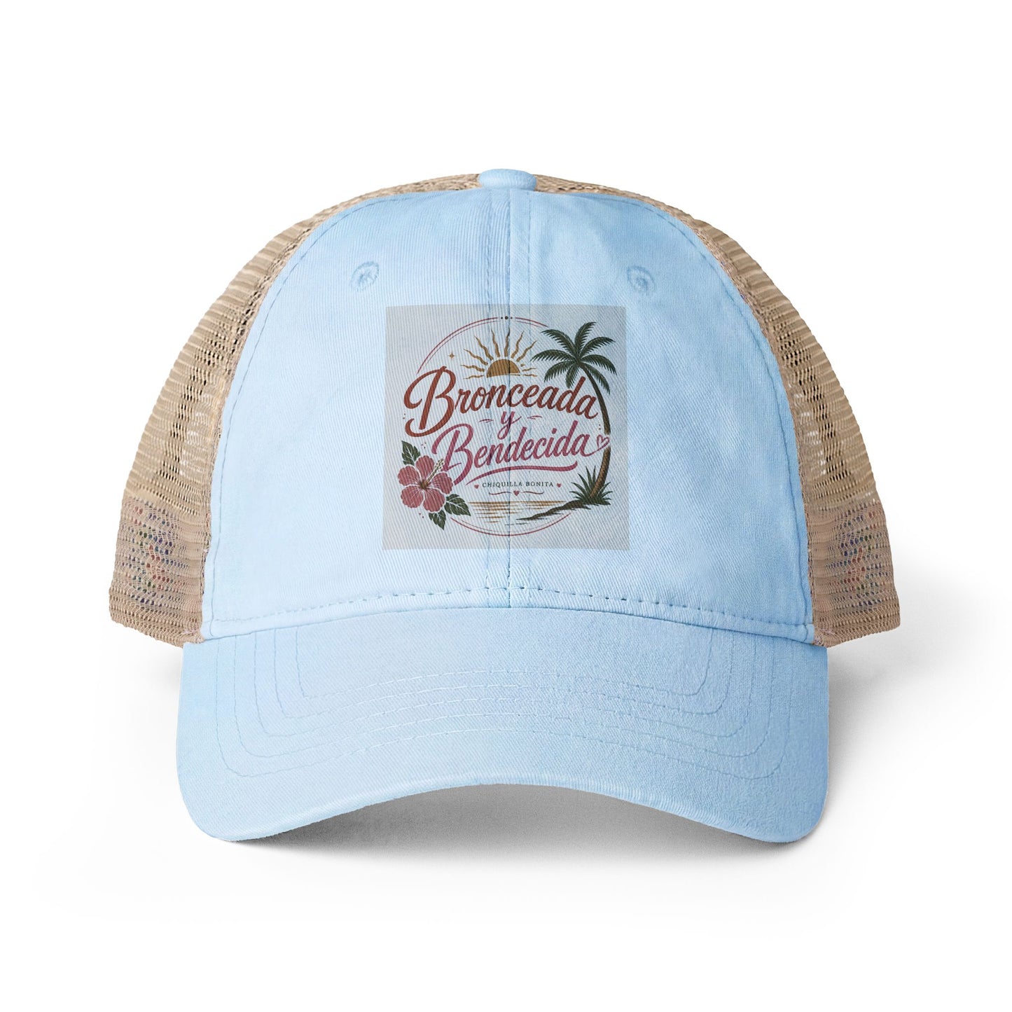 Bronceada y Bendecida Women's Washed Mesh-Back Cap