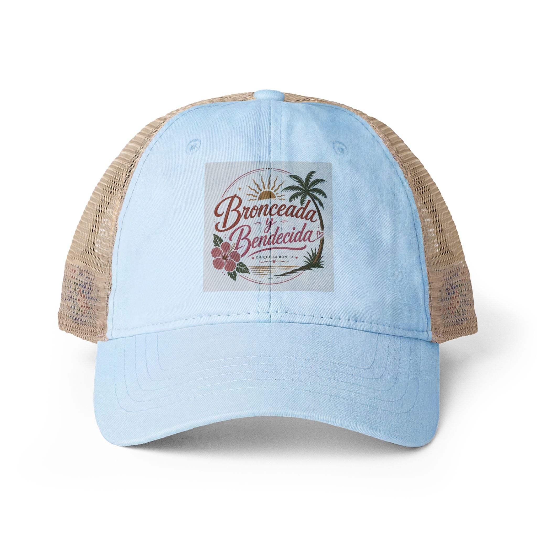 Bronceada y Bendecida Women's Washed Mesh-Back Cap