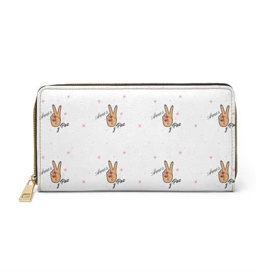 AMOR Y Paz Zipper Wallet
