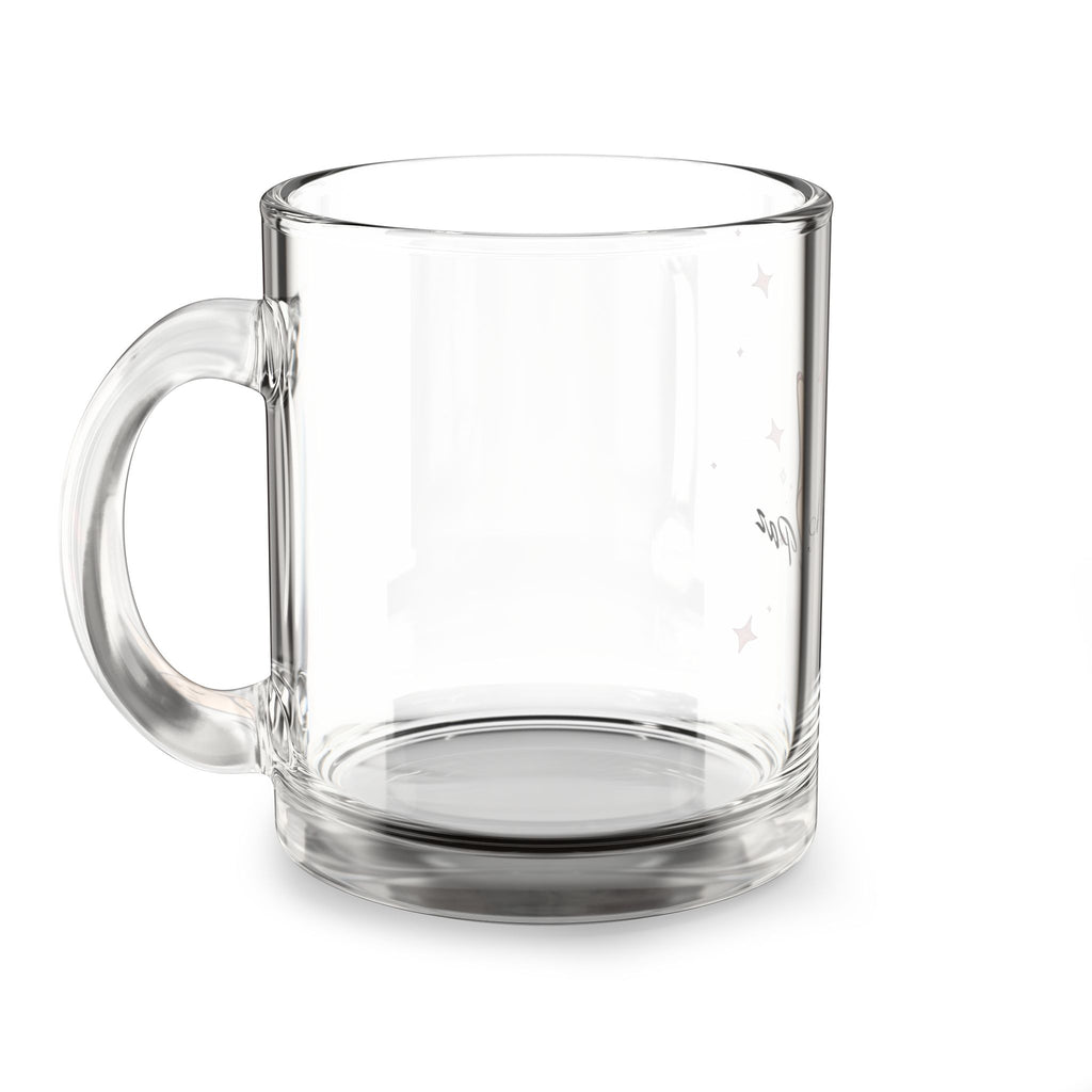 Taza de vidrio "Paz y Amor" - 10 oz, regalo perfecto para amigos y celebraciones