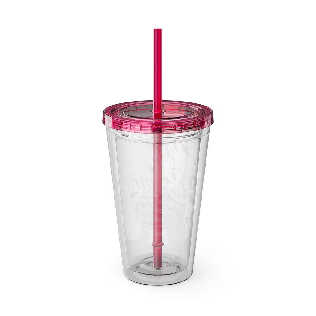 Chiquilla Bonita 16oz Tumbler with Straw – Pink