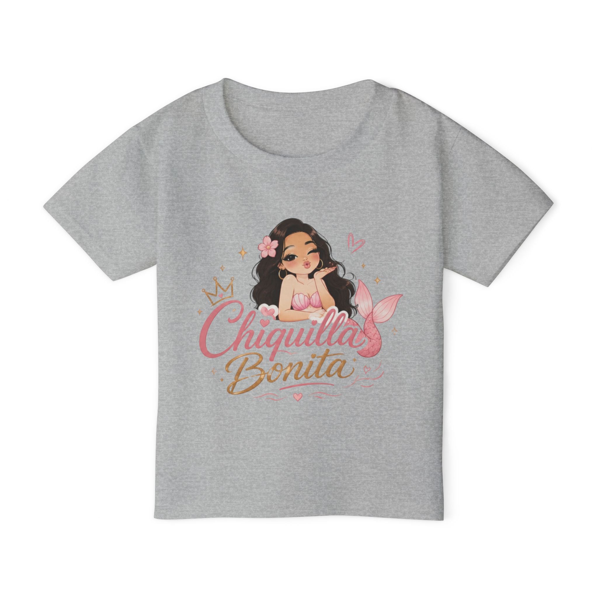 Toddler T‑Shirt — "Chiquilla Bonita" Cute Mermaid Girl Graphic