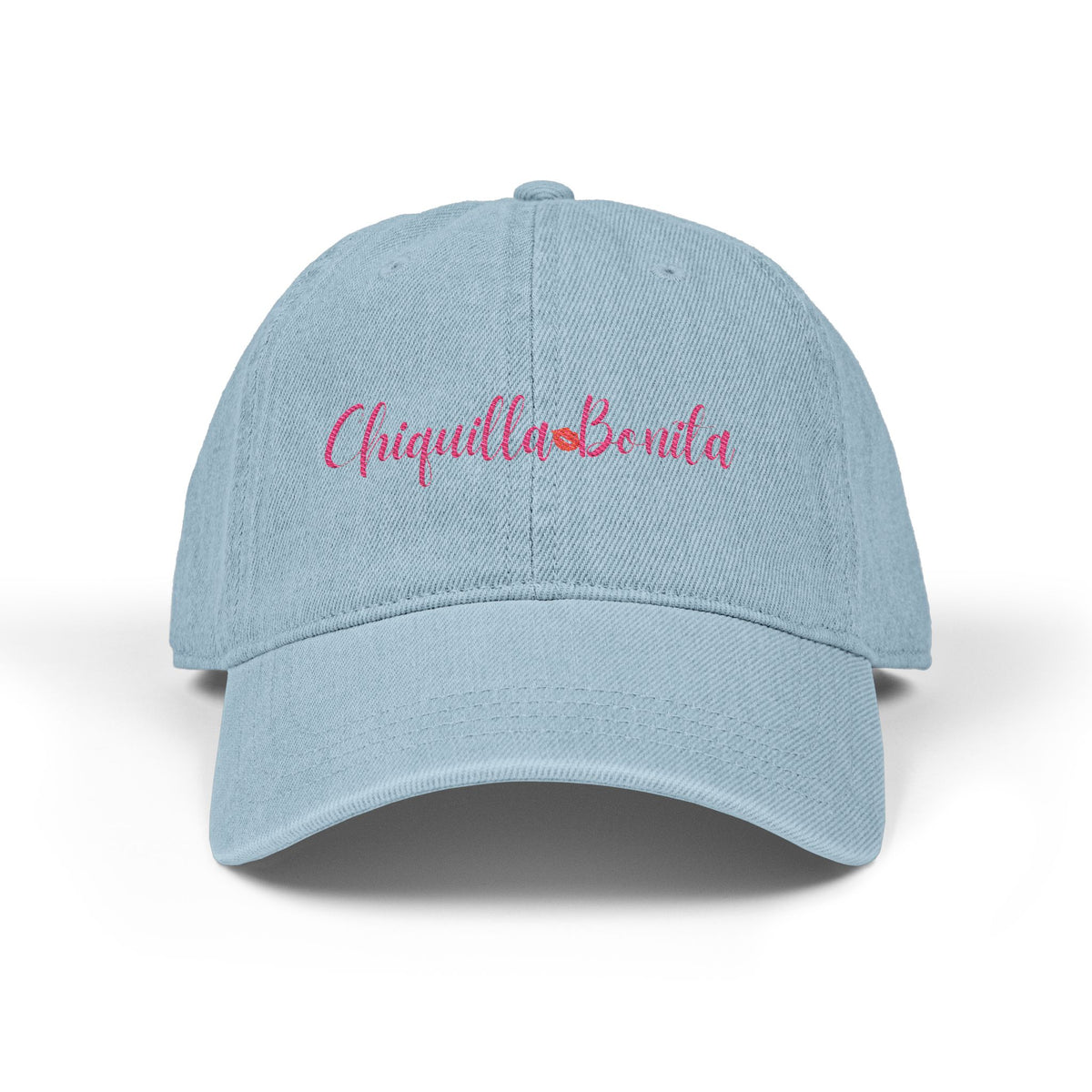 Embroidered "Chiquilla Bonita" Denim Hat — Baseball Cap