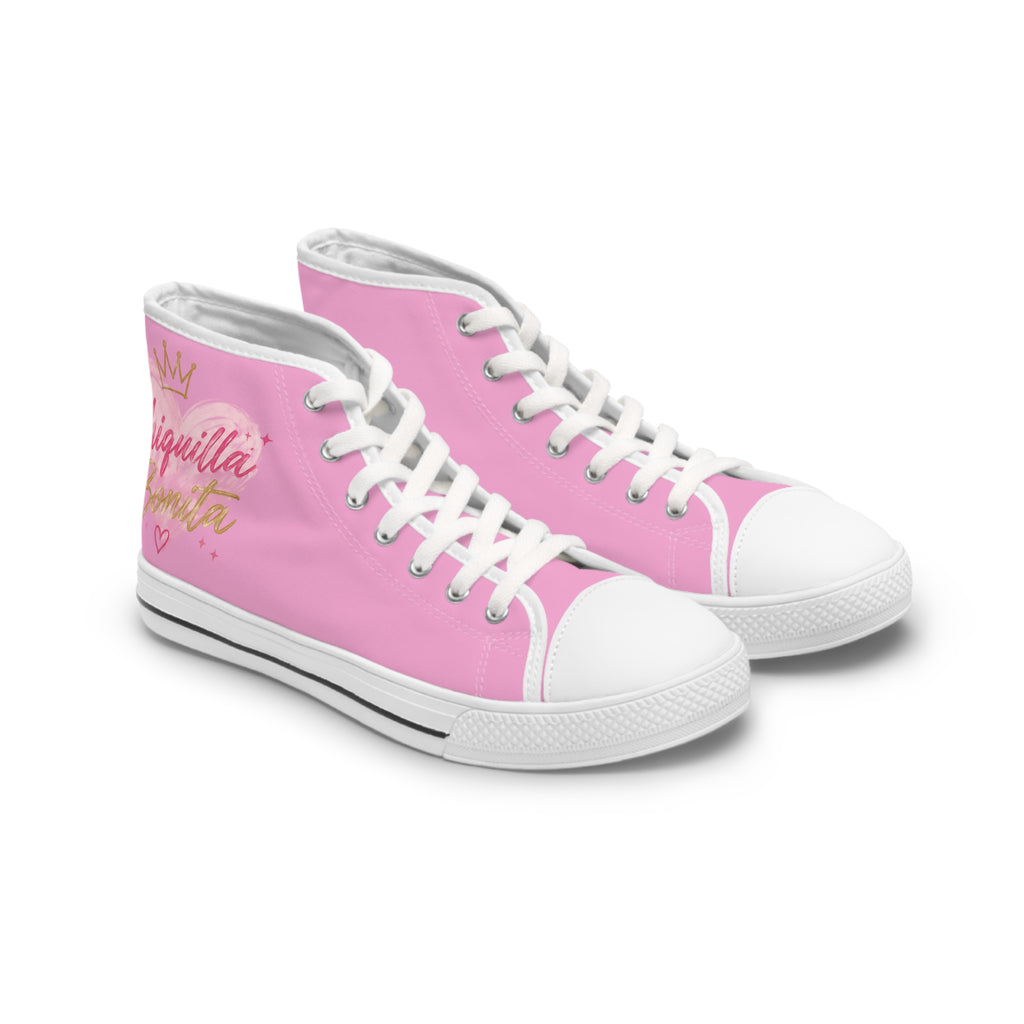 High Top Sneakers — Pink "Chiquilla Bonita" for Women