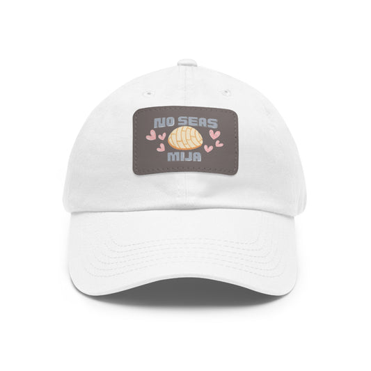 No seas Concha Hat with Leather Patch (Rectangle)