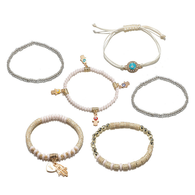 Bohemian six-piece bracelet