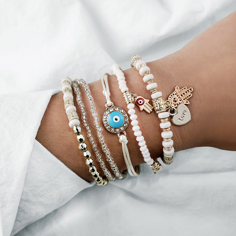 Bohemian six-piece bracelet