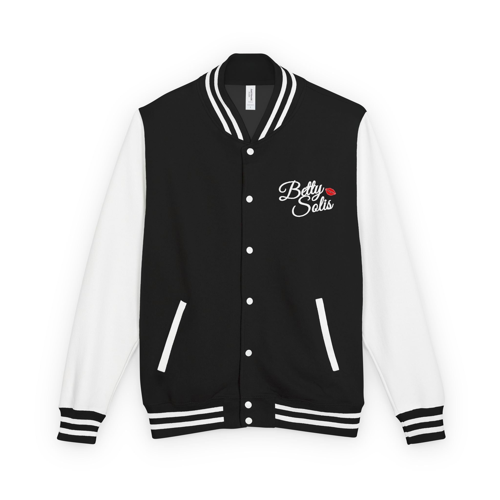 Betty Solis Letterman Jacket — Retro Pink Varsity Jacket