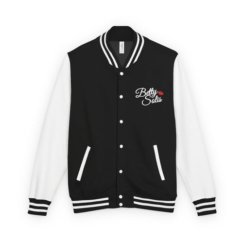 Betty Solis Letterman Jacket — Retro Pink Varsity Jacket