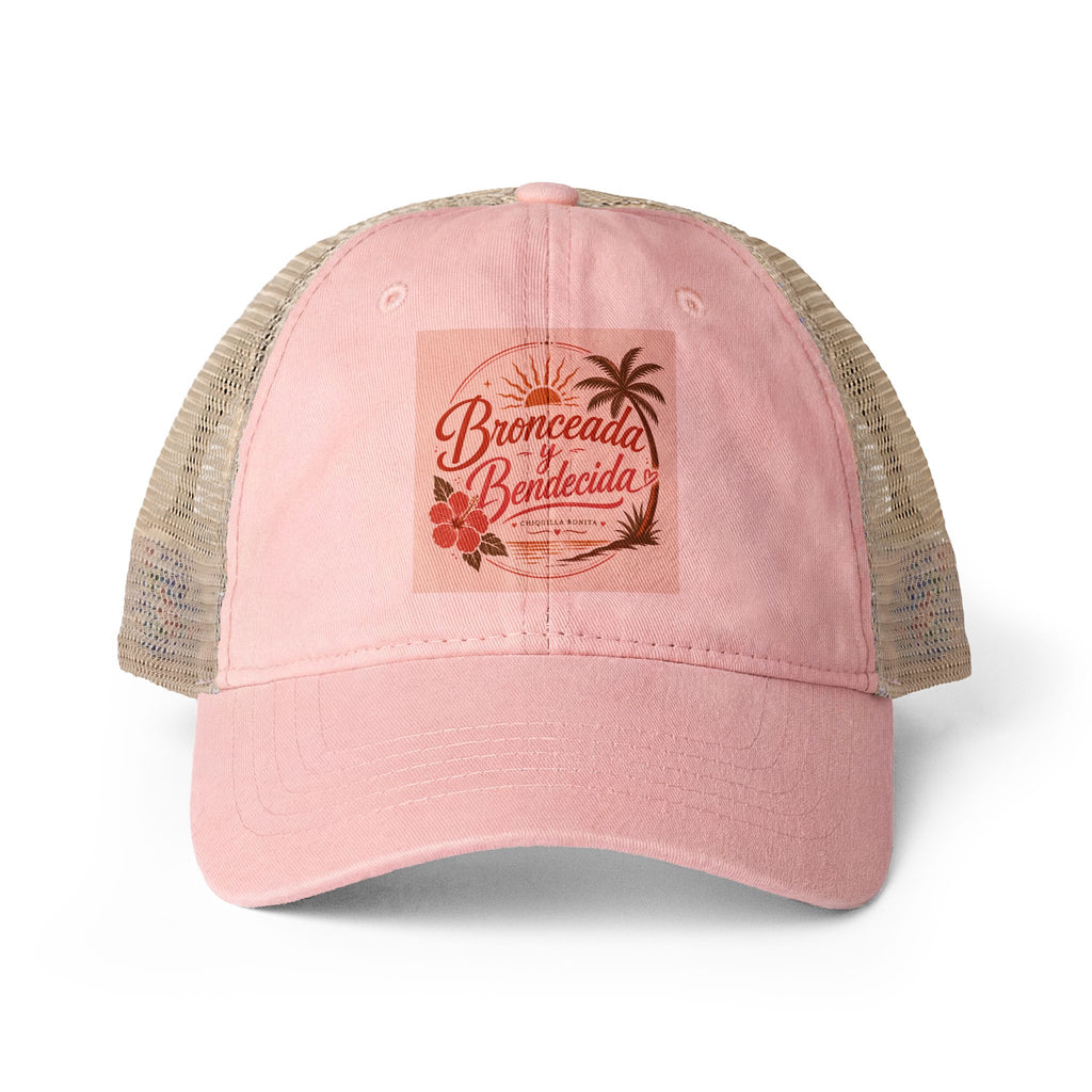 Bronceada y Bendecida Women's Washed Mesh-Back Cap