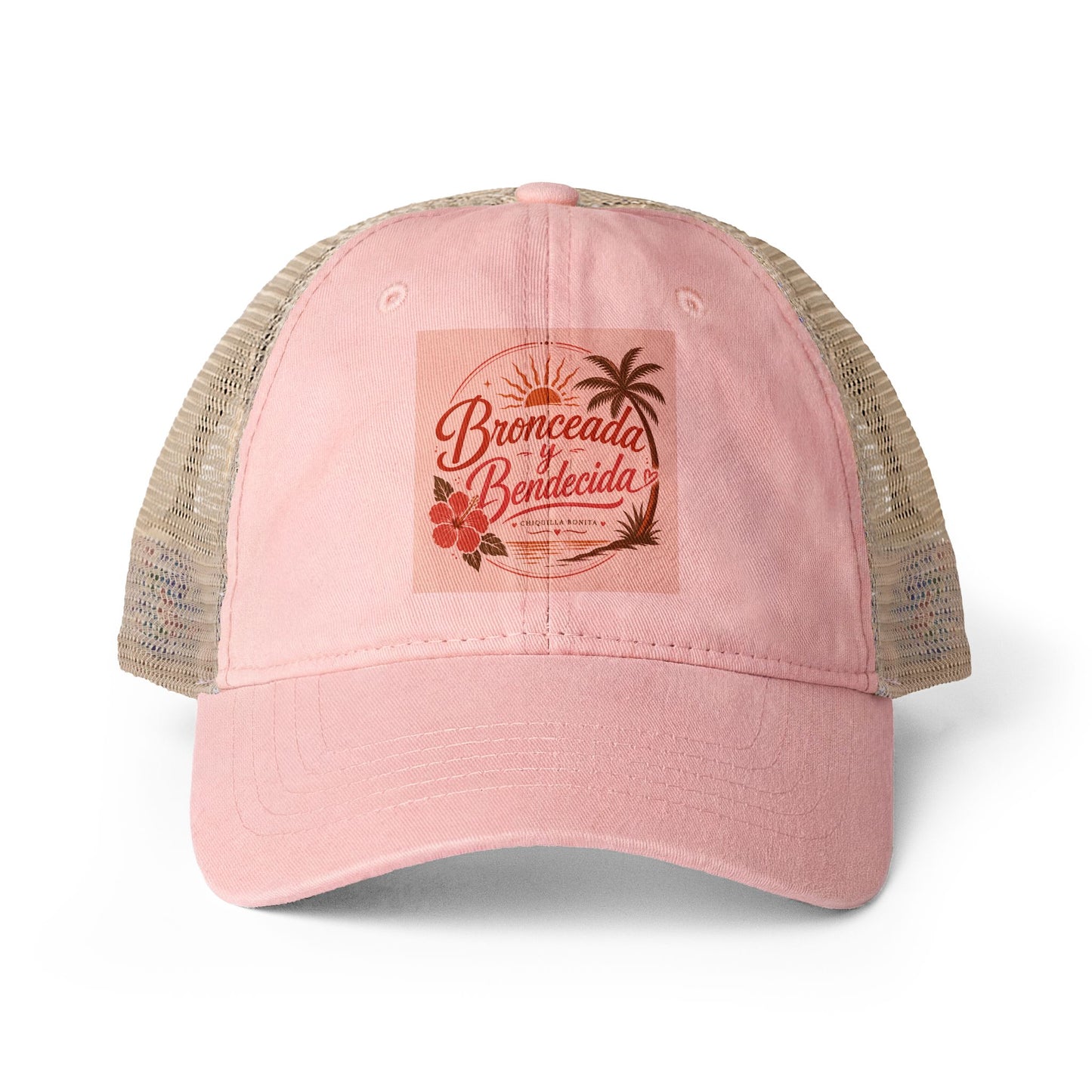 Bronceada y Bendecida Women's Washed Mesh-Back Cap