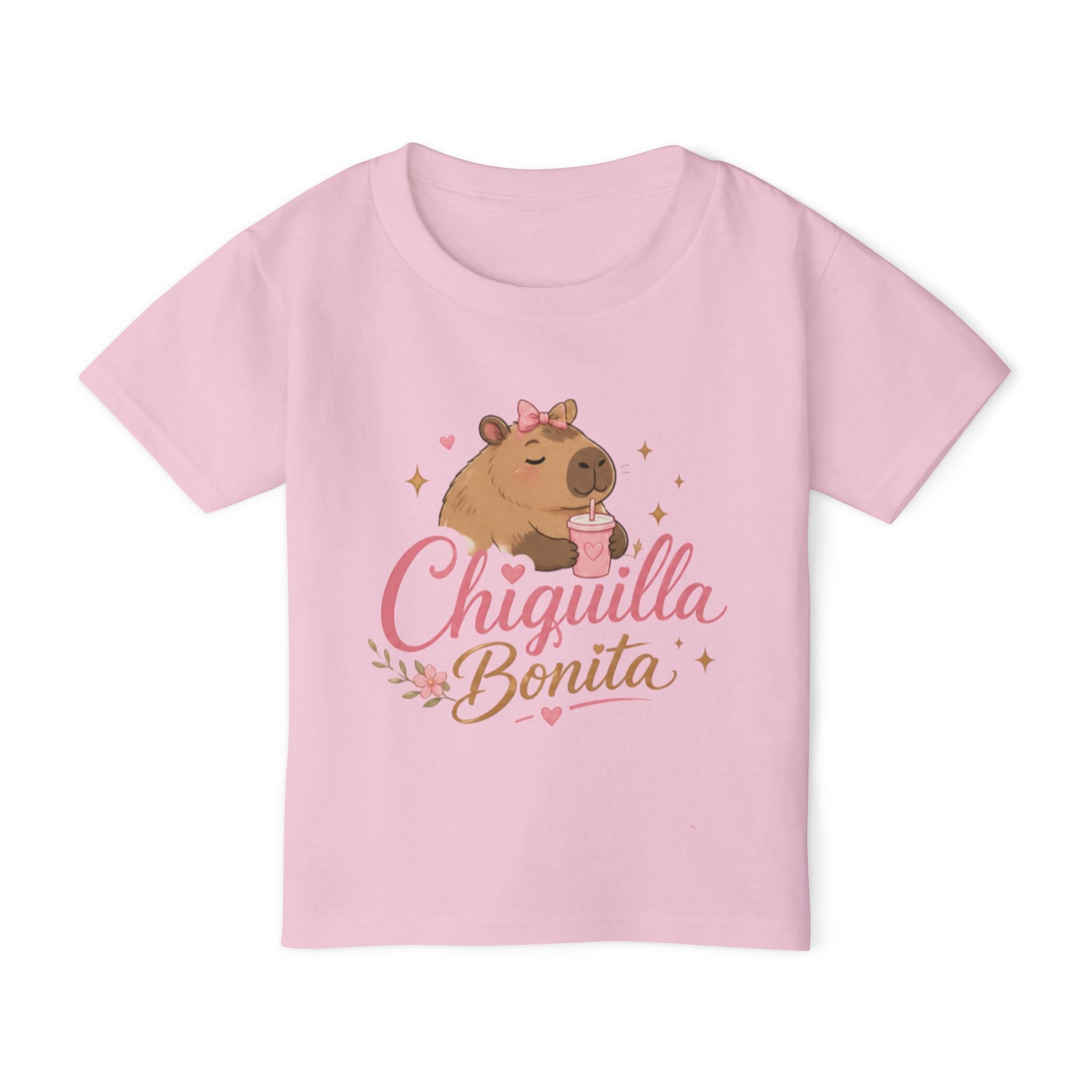 Chiquilla Bonita Toddler T-Shirt — Cute Capybara Design for Girls