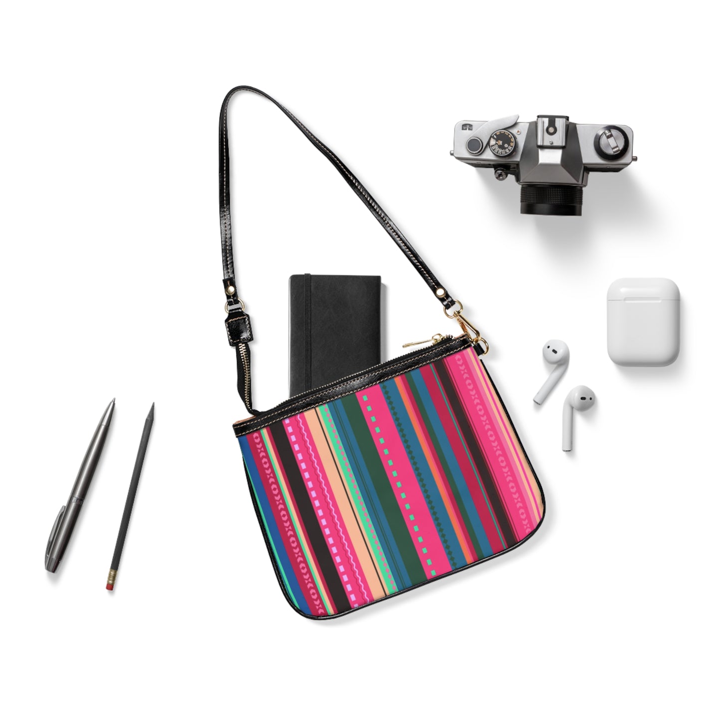 Zarape Striped Small Shoulder Bag - Perfect for Everyday Use or Special Occasions