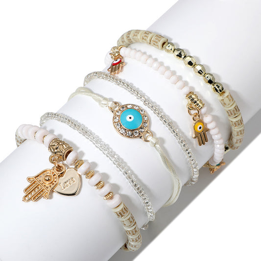 Bohemian six-piece bracelet