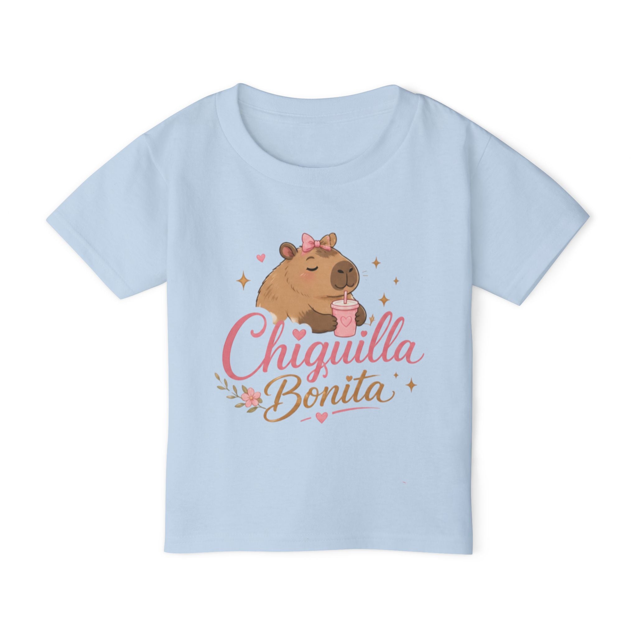 Chiquilla Bonita Toddler T-Shirt — Cute Capybara Design for Girls