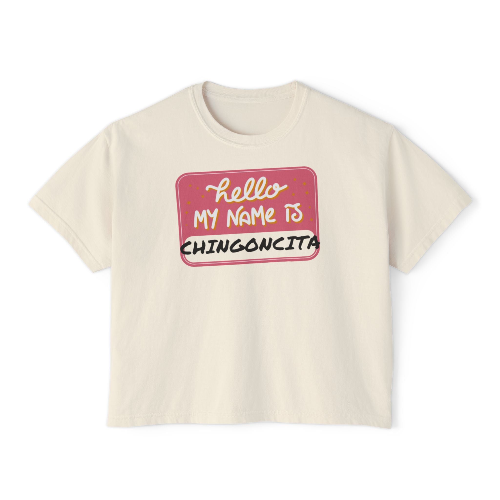 Camiseta cuadrada para mujer Chingoncita