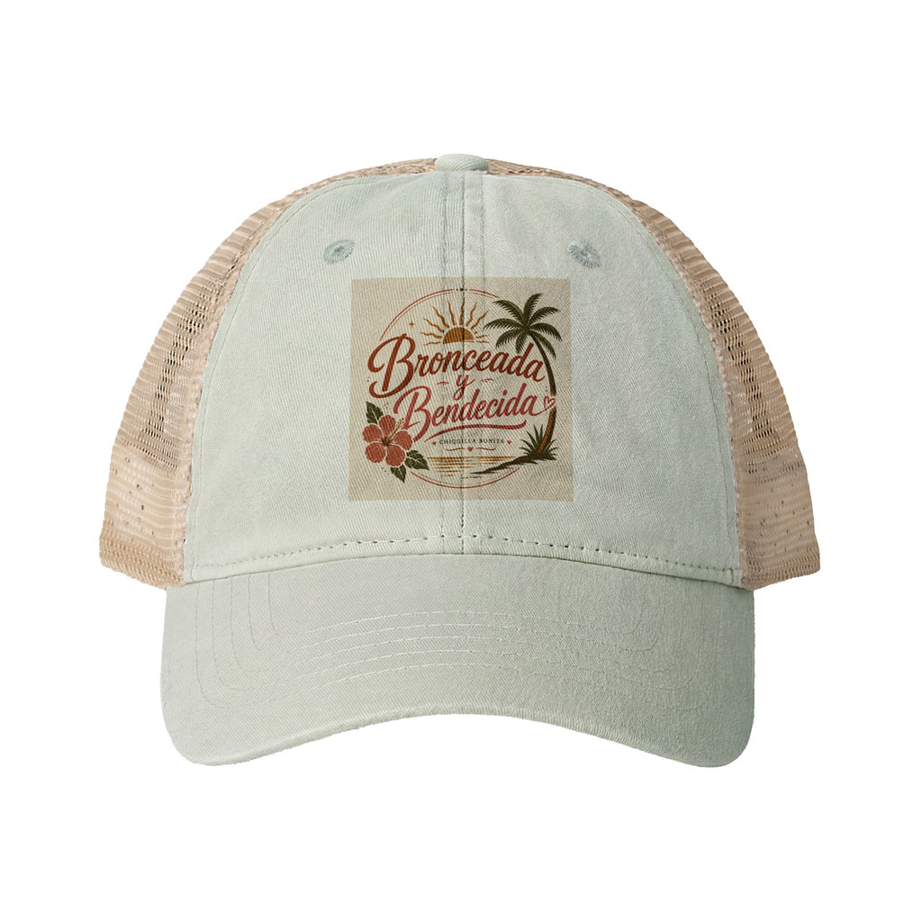 Bronceada y Bendecida Women's Washed Mesh-Back Cap
