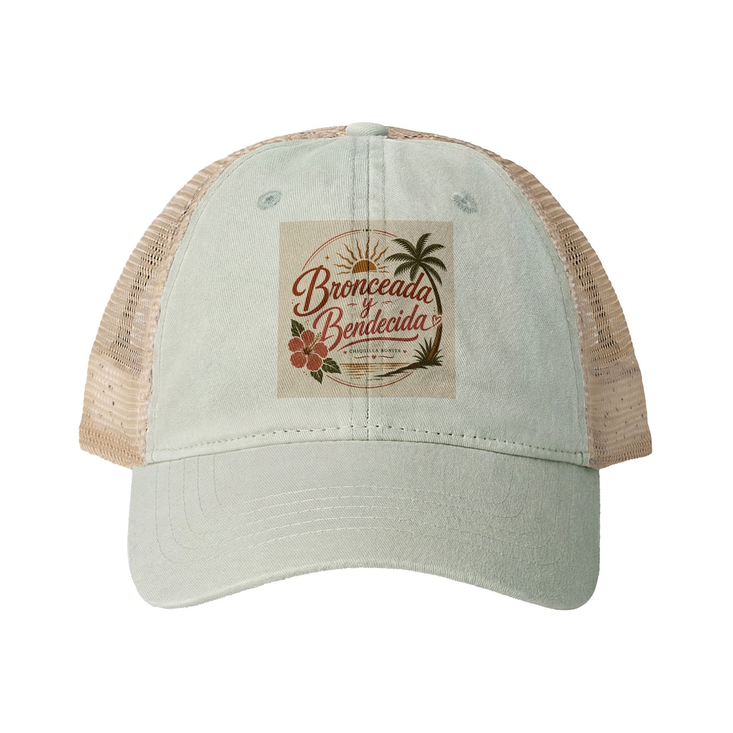 Bronceada y Bendecida Women's Washed Mesh-Back Cap