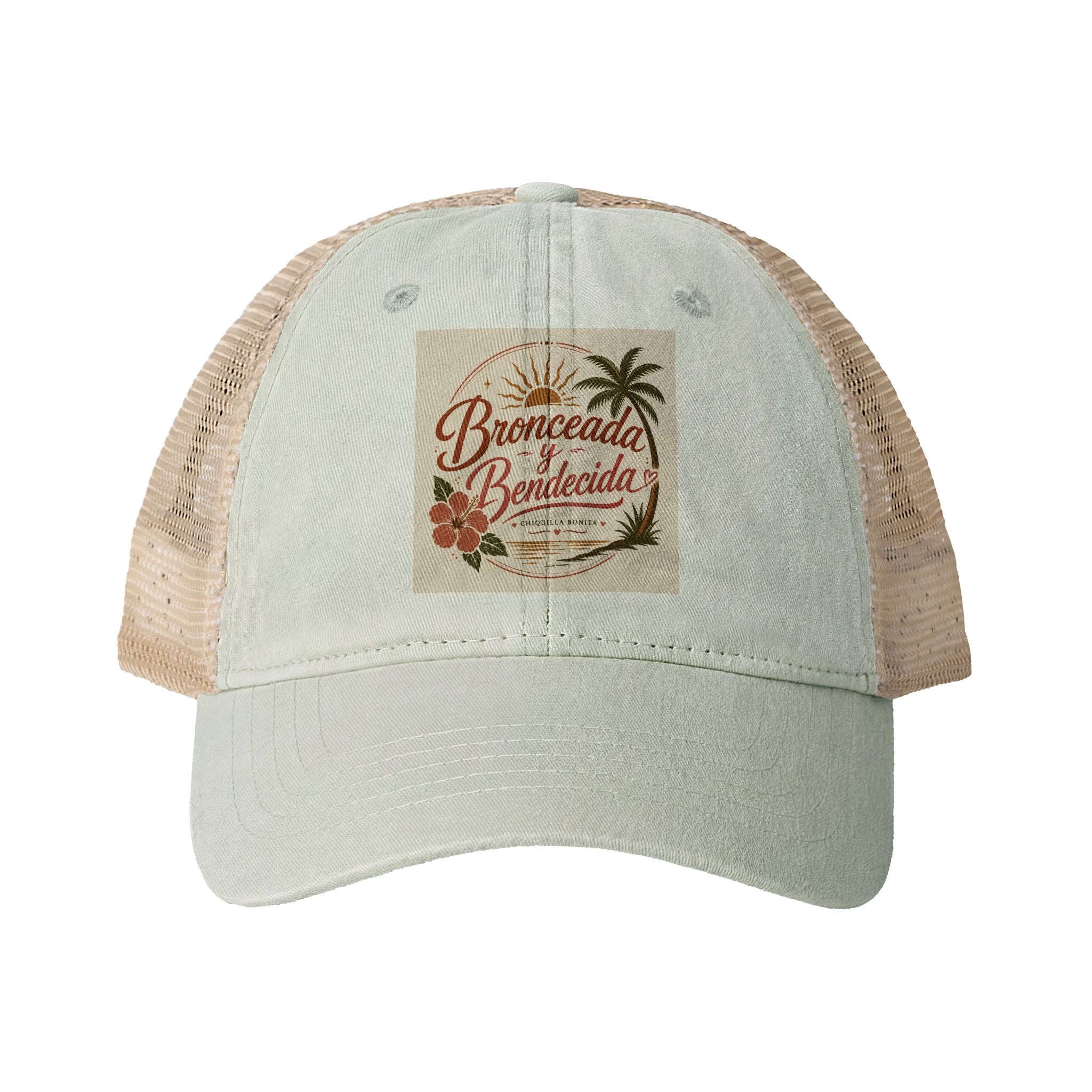 Bronceada y Bendecida Women's Washed Mesh-Back Cap