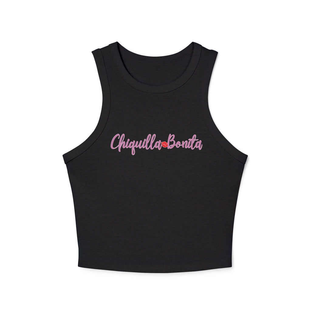 Chiquilla Bonita Mujer Micro Rib Racer Tank Top - Lindo Ropa Casual De Verano