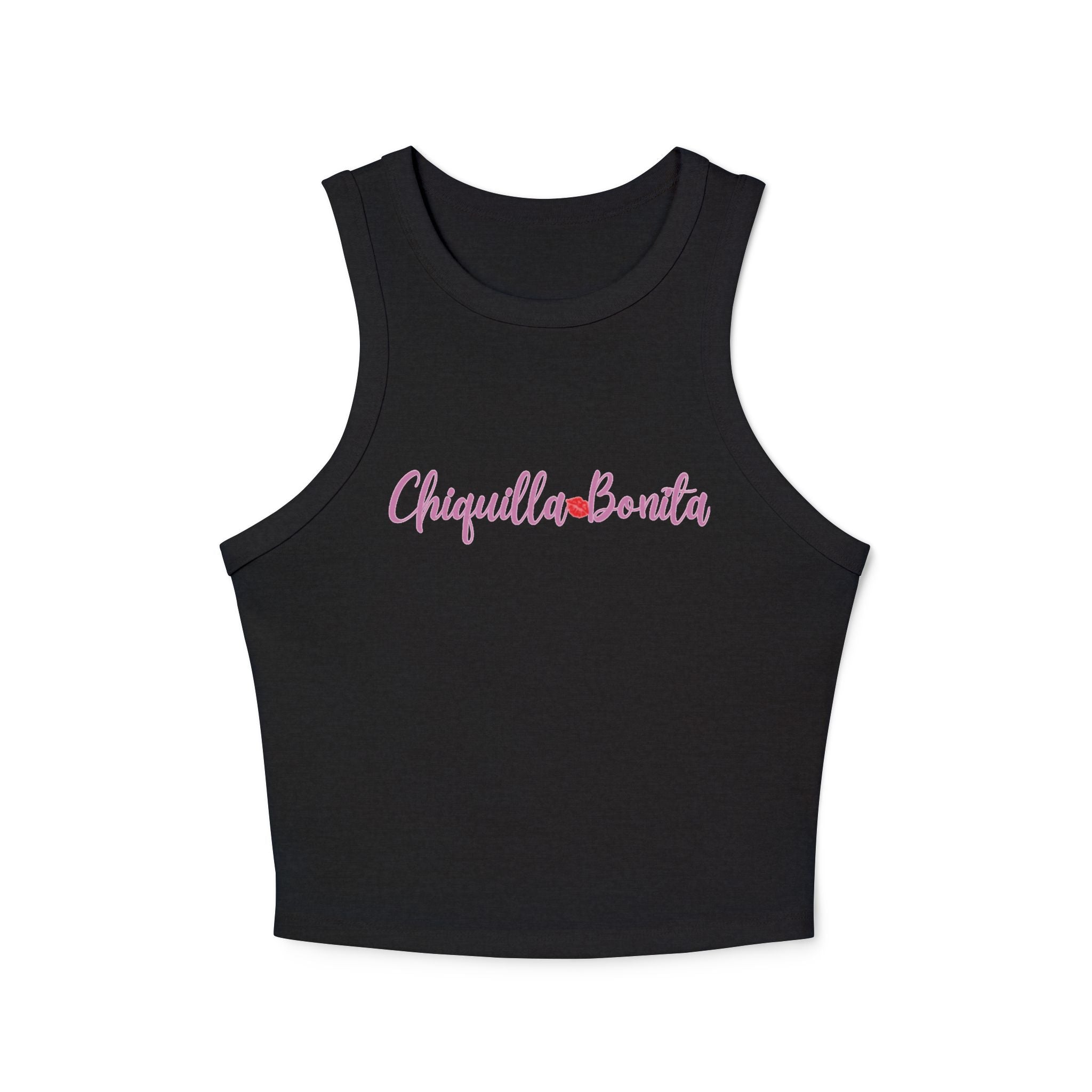 Chiquilla Bonita Mujer Micro Rib Racer Tank Top - Lindo Ropa Casual De Verano