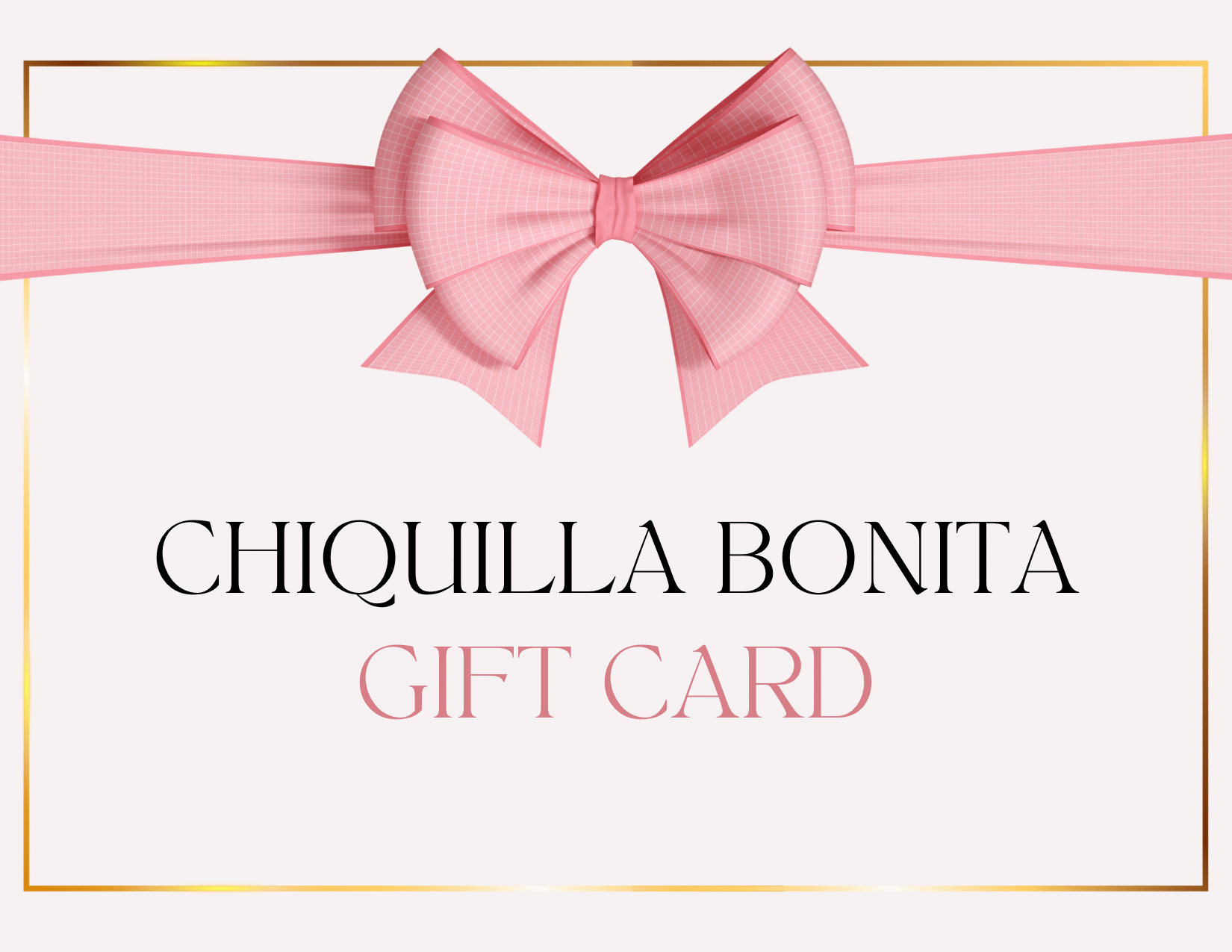 Tarjeta de regalo Chiquilla Bonita