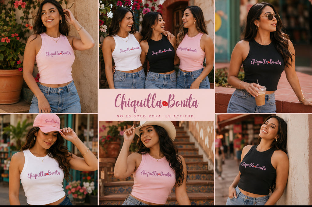 Chiquilla Bonita WomeN Micro Rib Racer Tank Top - Cute Casual Summer Wear